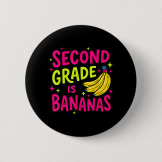 Bóton Redondo 5.08cm Segunda Série é Banana Divertido Volta às Aulas