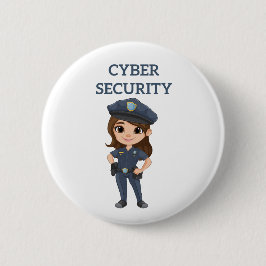 Bóton Redondo 5.08cm Segurança de TI: Digital Defender