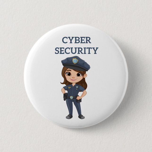 Bóton Redondo 5.08cm Segurança de TI: Digital Defender (Frente)