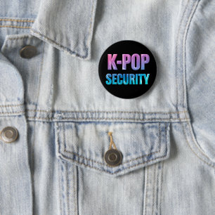 Bóton Redondo 5.08cm Segurança do K-Pop Concerto de Música Pop Coreana