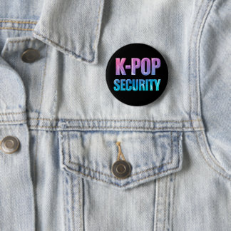 Bóton Redondo 5.08cm Segurança do K-Pop Concerto de Música Pop Coreana