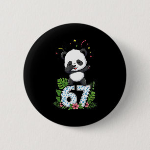 Bóton Redondo 5.08cm Seis Sete Meme Dabbing Bebê Panda 67 Engraçado Gen