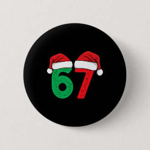 Bóton Redondo 5.08cm Seis Sete Natal 6 7 Meme Natal Engraçado