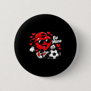 Bóton Redondo 5.08cm Seja Meu Futebol Dia dos Namorados Coração Jogador