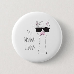 Bóton Redondo 5.08cm Seja um Sem Drama Llama