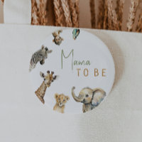 Selgle Safari Animal Mama Como Chá de fraldas
