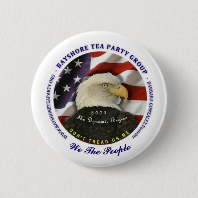 Bóton Redondo 5.08cm # selo L de Bayshore (Frente)