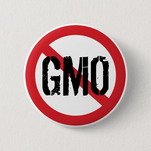 Bóton Redondo 5.08cm Sem OGM Alimento Geneticamente Modificado (Frente)