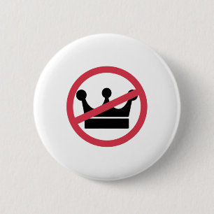 Bóton Redondo 5.08cm Sem Reis Na América Pro Democracia Anti Monarquia 