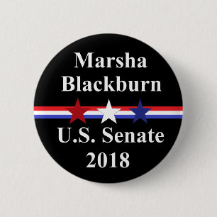 Bóton Redondo 5.08cm Senado de Marsha Blackburn Tennessee 2018