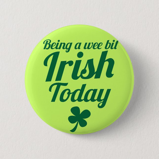 Bóton Redondo 5.08cm Sendo um design pequenino do Dia de São Patrício (Frente)