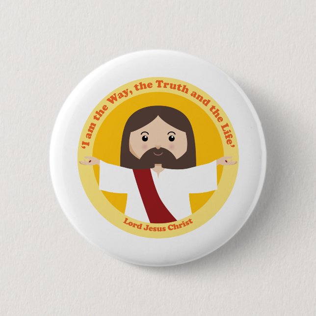 Bóton Redondo 5.08cm Senhor Jesus Cristo (Frente)