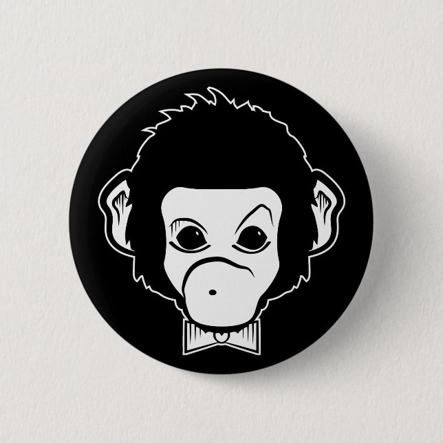 Bóton Redondo 5.08cm senhor macaco (Frente)