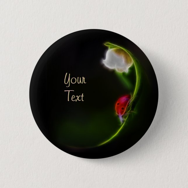 Bóton Redondo 5.08cm Senhora do vale (Frente)