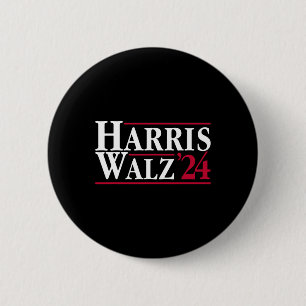 Bóton Redondo 5.08cm Senhora Presidente Kamala Harris Tim Wheimer Vp Br