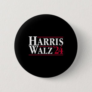 Bóton Redondo 5.08cm Senhora Presidente Kamala Harris Tim Wheimer Vp Br
