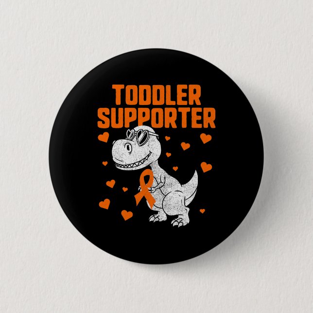 Bóton Redondo 5.08cm Sensibilização Dinossauro 2 (Frente)