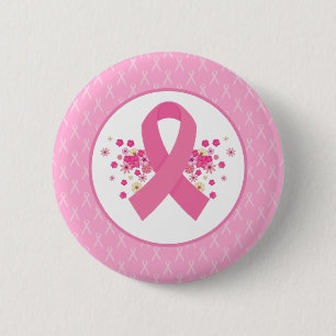 Bóton Redondo 5.08cm Sensibilização do cancer de Fita Rosa