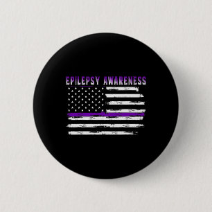 Bóton Redondo 5.08cm Sensibilização para a Epilepsia EUA Sinalizador de