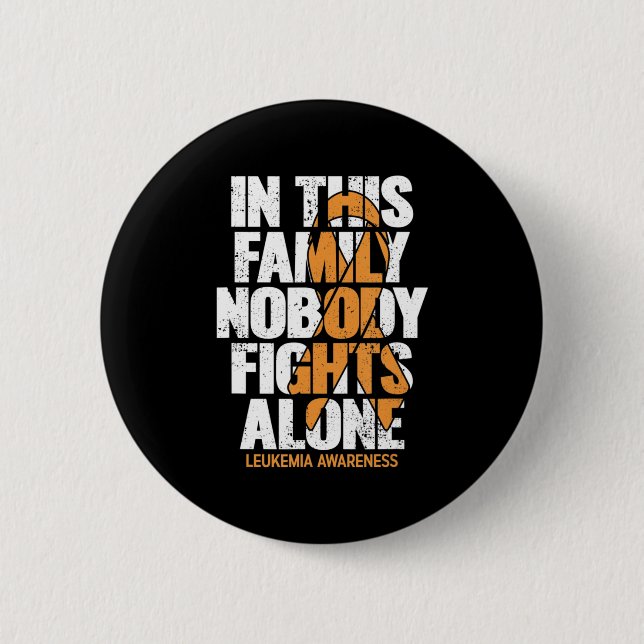 Bóton Redondo 5.08cm Sensibilização para a Leucemia Apoio Familiar (Frente)
