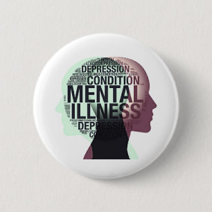 Bóton Redondo 5.08cm Sensibilização para a saúde mental