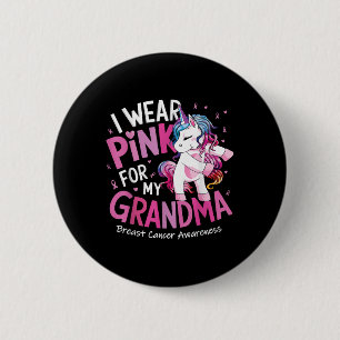 Bóton Redondo 5.08cm Sensibilização para o Cancer da Mama Veste Criança