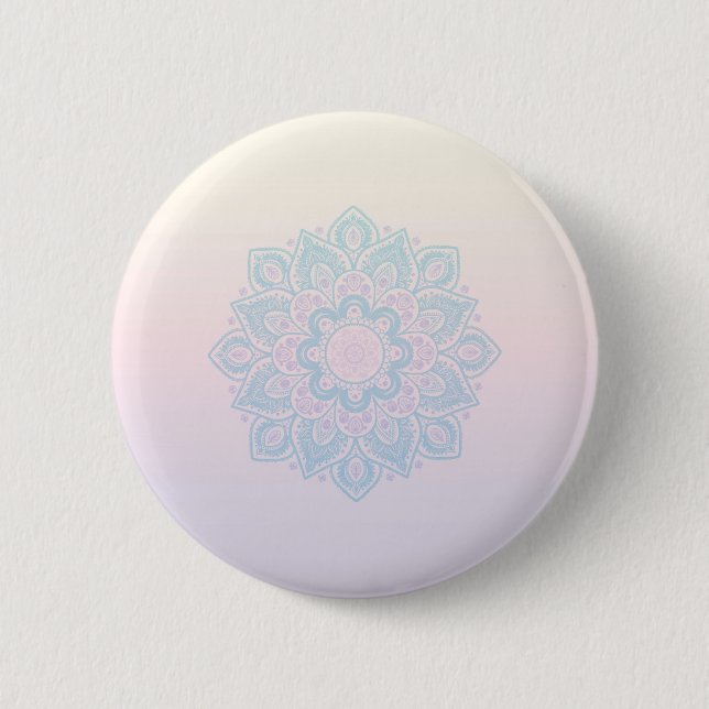 Bóton Redondo 5.08cm Serenity mandala (Frente)