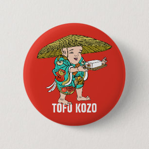 Bóton Redondo 5.08cm Série Yokai: Tofu Kozo