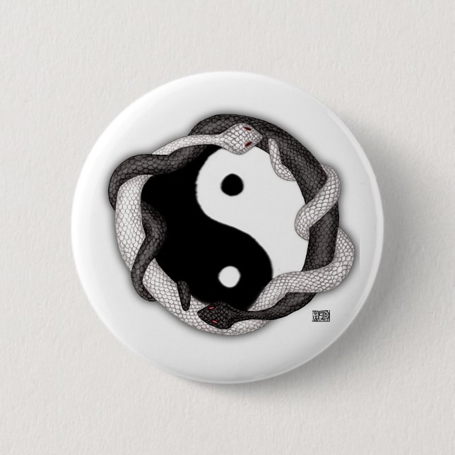 Bóton Redondo 5.08cm Serpentes Dual (Frente)