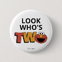 Sesame Street | Elmo - Botão de Segundo Aniversári