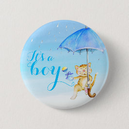 Bóton Redondo 5.08cm Seu um género novo do chá do gato do bebê do