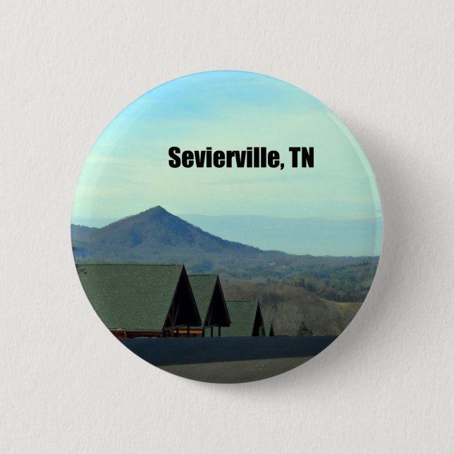 Bóton Redondo 5.08cm Sevierville, Tennessee (Frente)