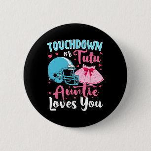 Bóton Redondo 5.08cm Sexo Reveal Touchdown Ou Tutu Tuntie Te Ama
