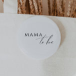 Bóton Redondo 5.08cm Sexo Whimsical Mama Neutra<br><div class="desc">Apresentando nosso botão mama a ser neutro em sexo — perfeito para qualquer estação, seja outono, inverno, primavera ou verão! Este botão tem uma vibração boho-chic com caligrafia moderna e elegante e uma design minimalista de preto-e-branco. É bonito e único, com um toque de chique antigo, fazer perfeito para ambos...</div>
