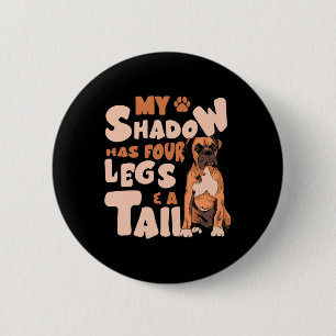 Bóton Redondo 5.08cm Shadow Tem Quatro Pernas E Uma Cauda - Buldogue Am