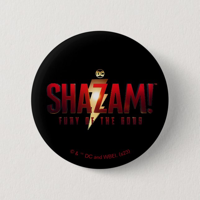 Bóton Redondo 5.08cm SHAZAM! Fury of the Gods | Fury of the Gods Logo (Frente)