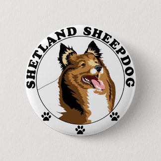 Bóton Redondo 5.08cm Shetland Sheepdog - Sheltie