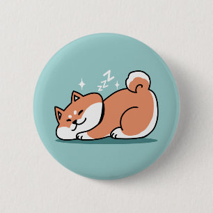 Bóton Redondo 5.08cm Shiba Inu Relaxa Arte: Apenas uma Shiba Mentira Ba