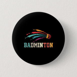 Bóton Redondo 5.08cm Shuttle Badminton Player Esportivo Equipe de Trein