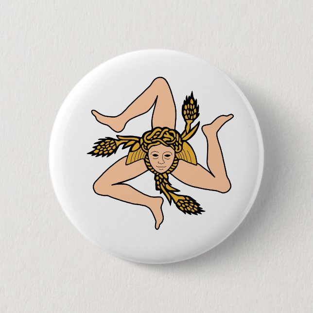 Bóton Redondo 5.08cm Sicília Itália (Frente)