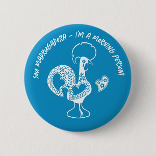 Bóton Redondo 5.08cm Silhueta Moderna do Riser Antecipado do Galo Portu