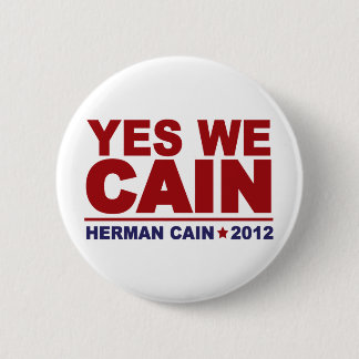 Bóton Redondo 5.08cm Sim nós Cain Herman Cain 2012