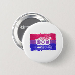 BÓTON REDONDO 5.08CM SÍMBOLO BISEXUAL PINTADO