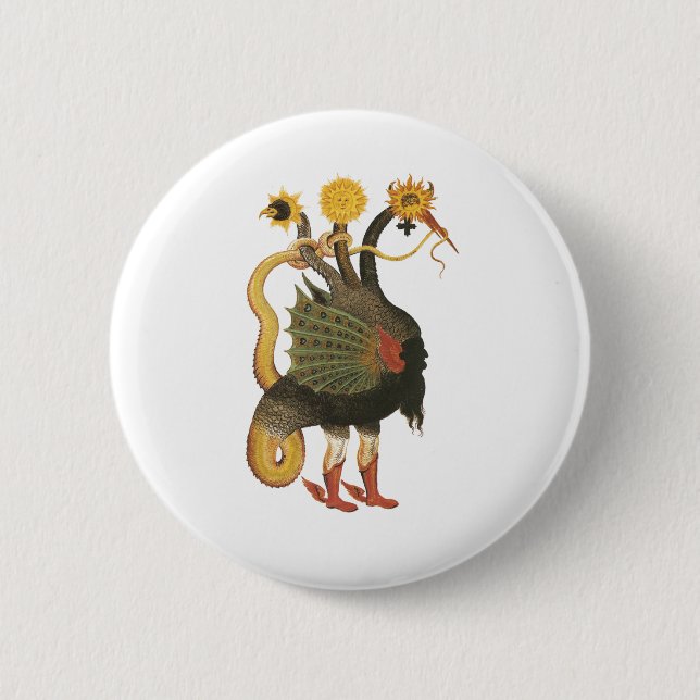 Bóton Redondo 5.08cm Símbolo da alquimia (Frente)