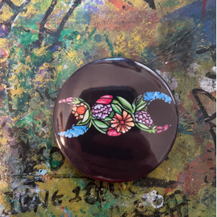 Bóton Redondo 5.08cm Símbolo da Lua Tripla Bloom