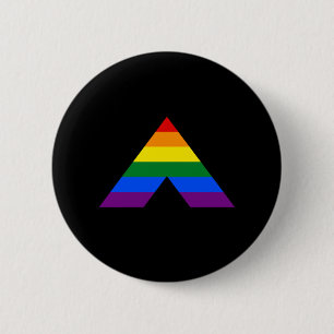 Bóton Redondo 5.08cm Símbolo da pirâmide hetero LGBT