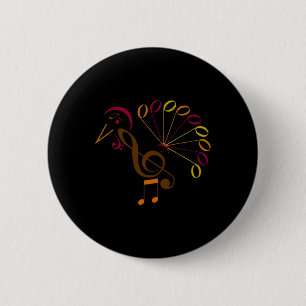 Bóton Redondo 5.08cm Símbolo de Música Turquia Professor de Música Obri