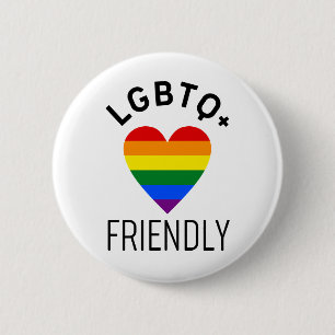 Bóton Redondo 5.08cm símbolo de orgulho amigável do lgbtq amor gay lg
