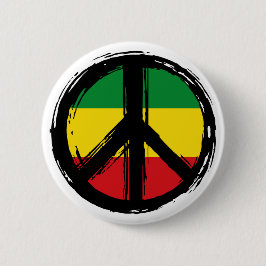 Bóton Redondo 5.08cm Símbolo de paz com estilo reaggage