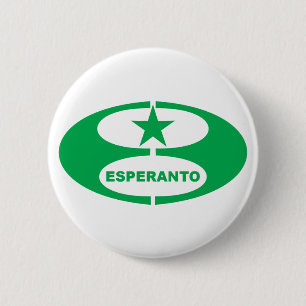 Bóton Redondo 5.08cm Símbolo do esperanto,